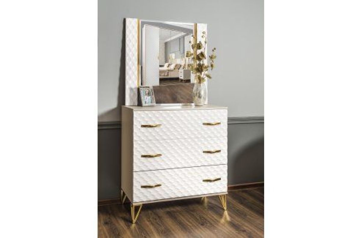 Зеркало ППУ Lara (белый глянец) | фото 2