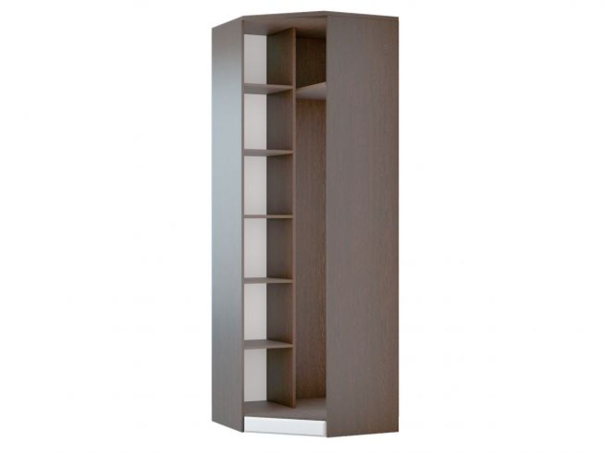 Шкаф угловой с ЗЕРКАЛОМ НКМ ВЕНЕЦИЯ-1 Секция- 5 (Дуб сонома/Белое дерево) | фото 2