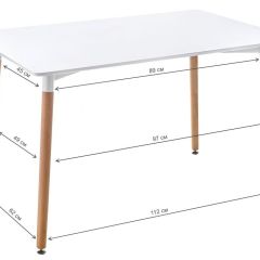 Стол деревянный Table 120 white / wood | фото 2