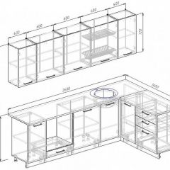 Кухонный гарнитур угловой Шимо 2600х1600 (Стол. 38мм) | фото 2