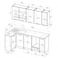 АСАЯ Кухонный гарнитур Прайм 400 (1100*2000 мм) | фото 2