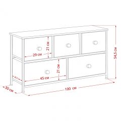 Комод Leset Линкс широкий 5 ящиков (МДФ) | фото 11