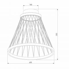 Накладной светильник Eurosvet Cesta 40018/1 LED коричневый | фото 4