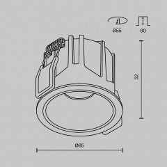 Встраиваемый светильник Maytoni Alfa LED DL043-01-10W4K-RD-W-1 | фото 10