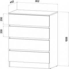 ЛЕНОРА Спальный гарнитур (модульный) графит | фото 3